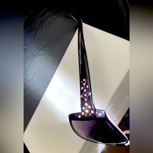 Relic Jewel Studded Oversized Sunglasses white crystal new